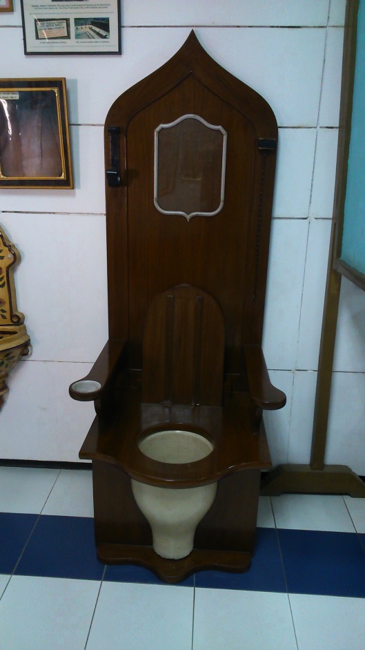 Throne shaped toilet